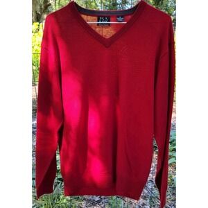 Jos. A. Bank Signature Collection Men's Red Merino Wool Sweater, Size M